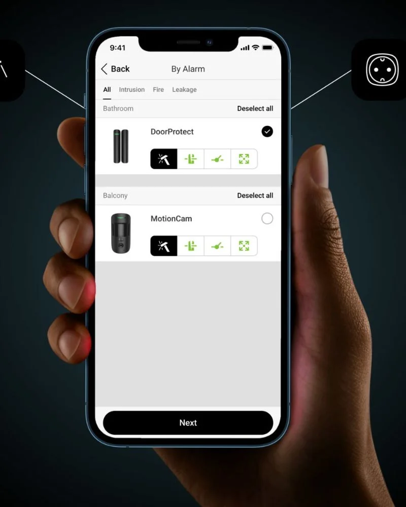 aplicación móvil AJAX Systems aplicación móvil AJAX Systems